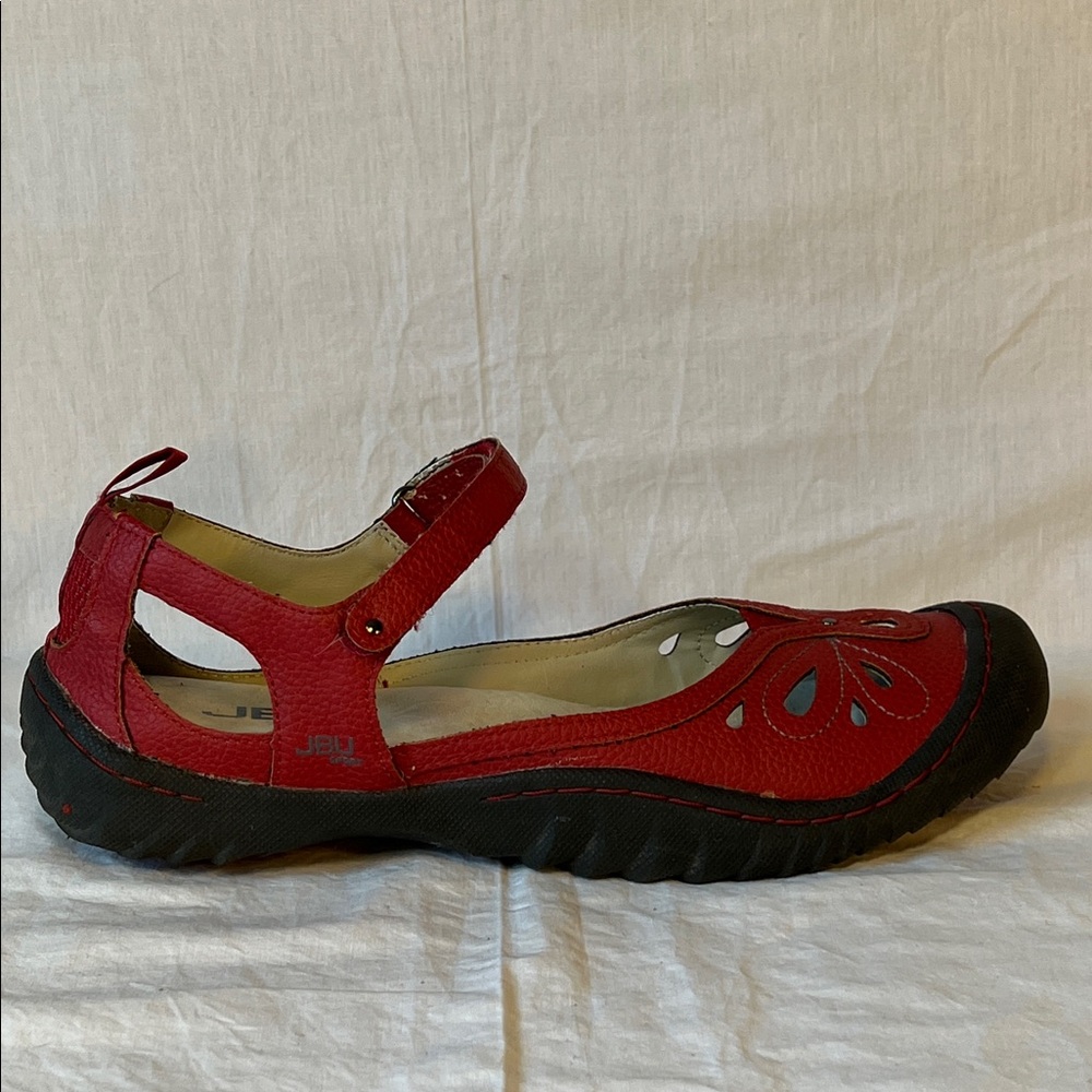 JBU Sport Red and Black Women's Athletic Sandals size 8.5M - Picture 8 of 11